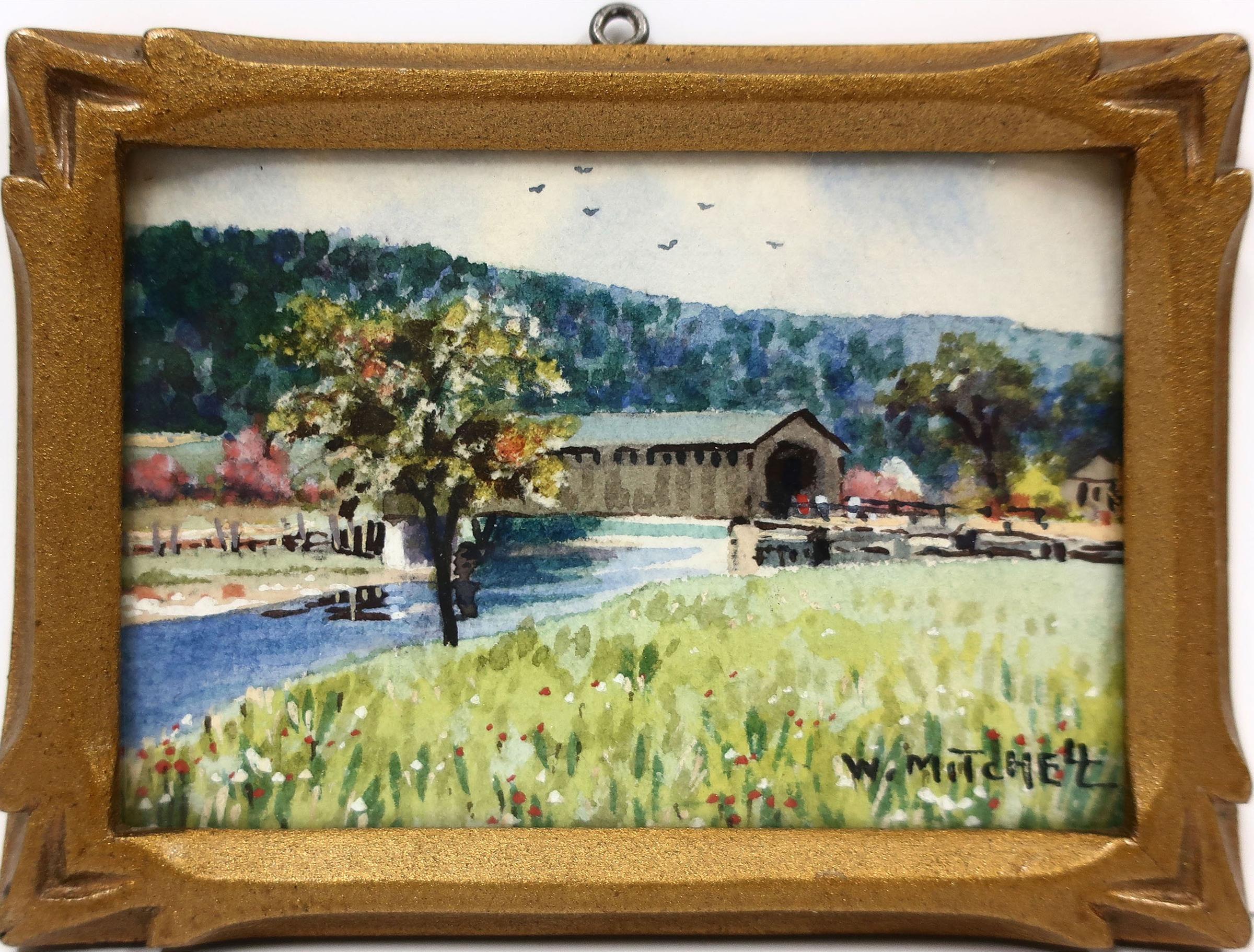 Willard Morse Mitchell (1879-1955) - The Old Covered Bridge At St. Jovite, P.Q. Canada