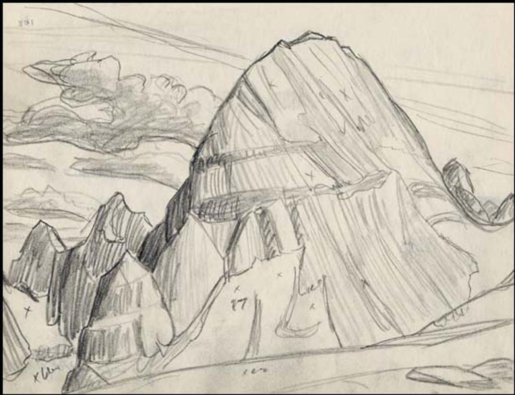 Lawren Stewart Harris (1885-1970) - Rocky Mountain Drawing 9 - 28