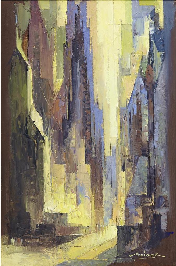 Frederick Steiger (1899-1990) - City Lights, 1961