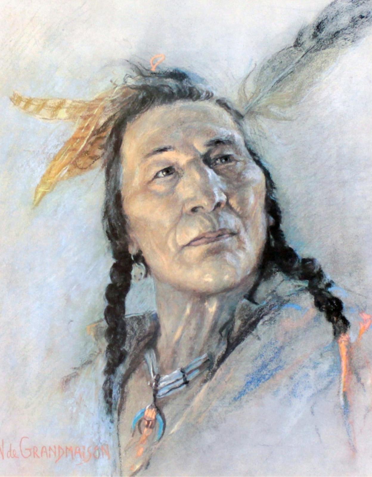 Nicholas (Nickola) de Grandmaison (1892-1978) - Blackfoot Brave; ed. #129/3000