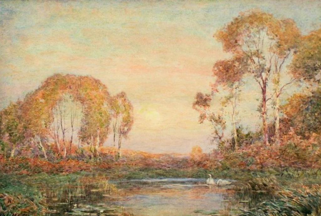 Max Ludby Ri (1858-1943) - At Sunrise