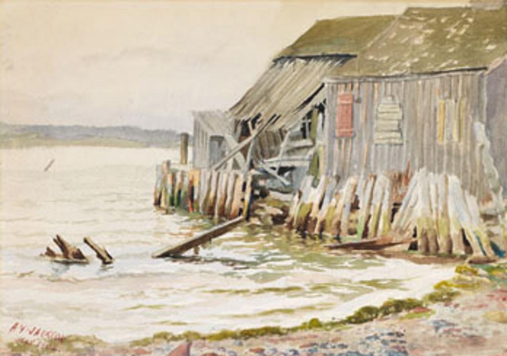 Alexander Young (A. Y.) Jackson (1882-1974) - English Wharf, Pictou, NS