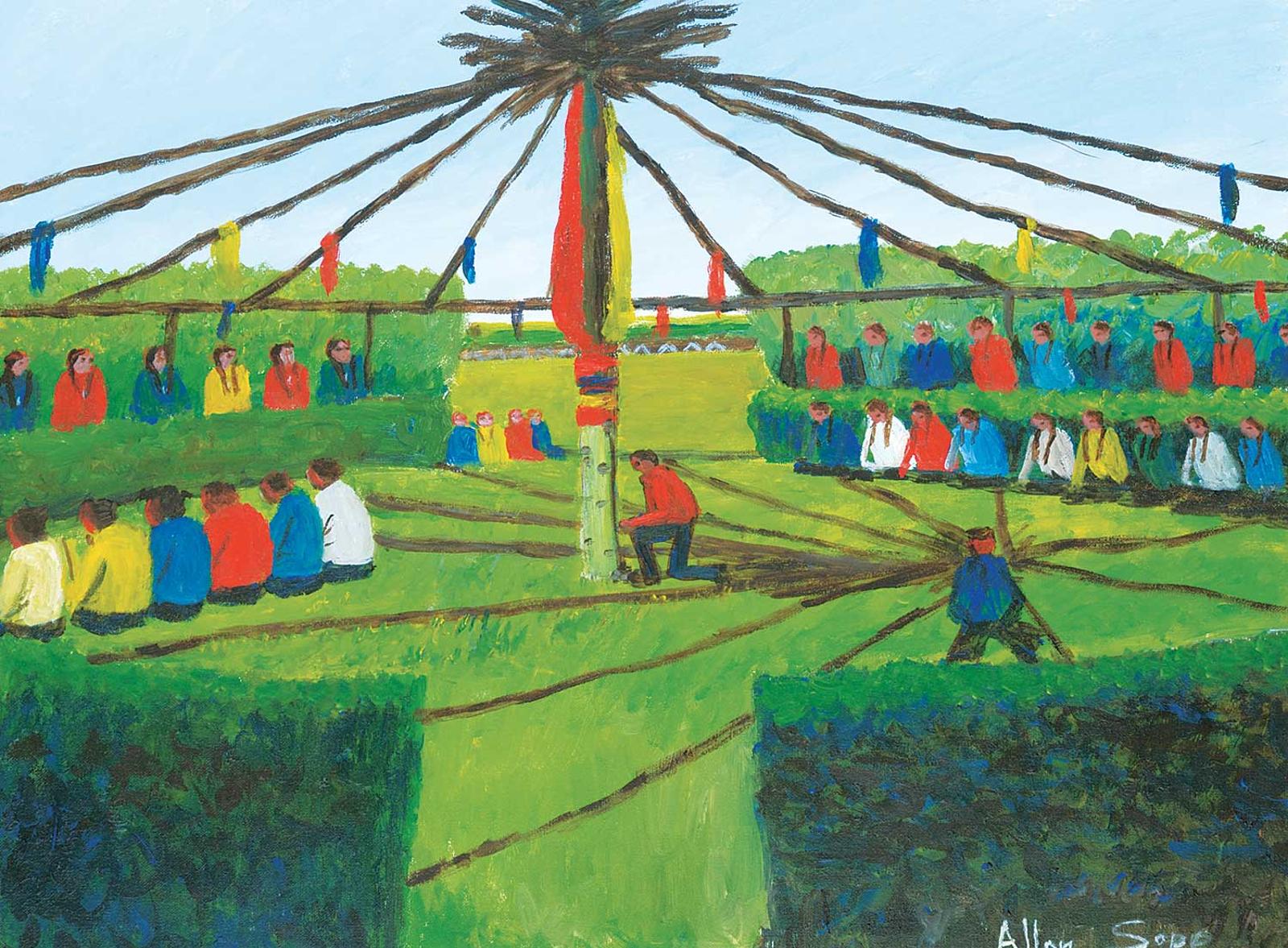 Allen Fredrick Sapp (1929-2015) - People Gathering for a Sundance