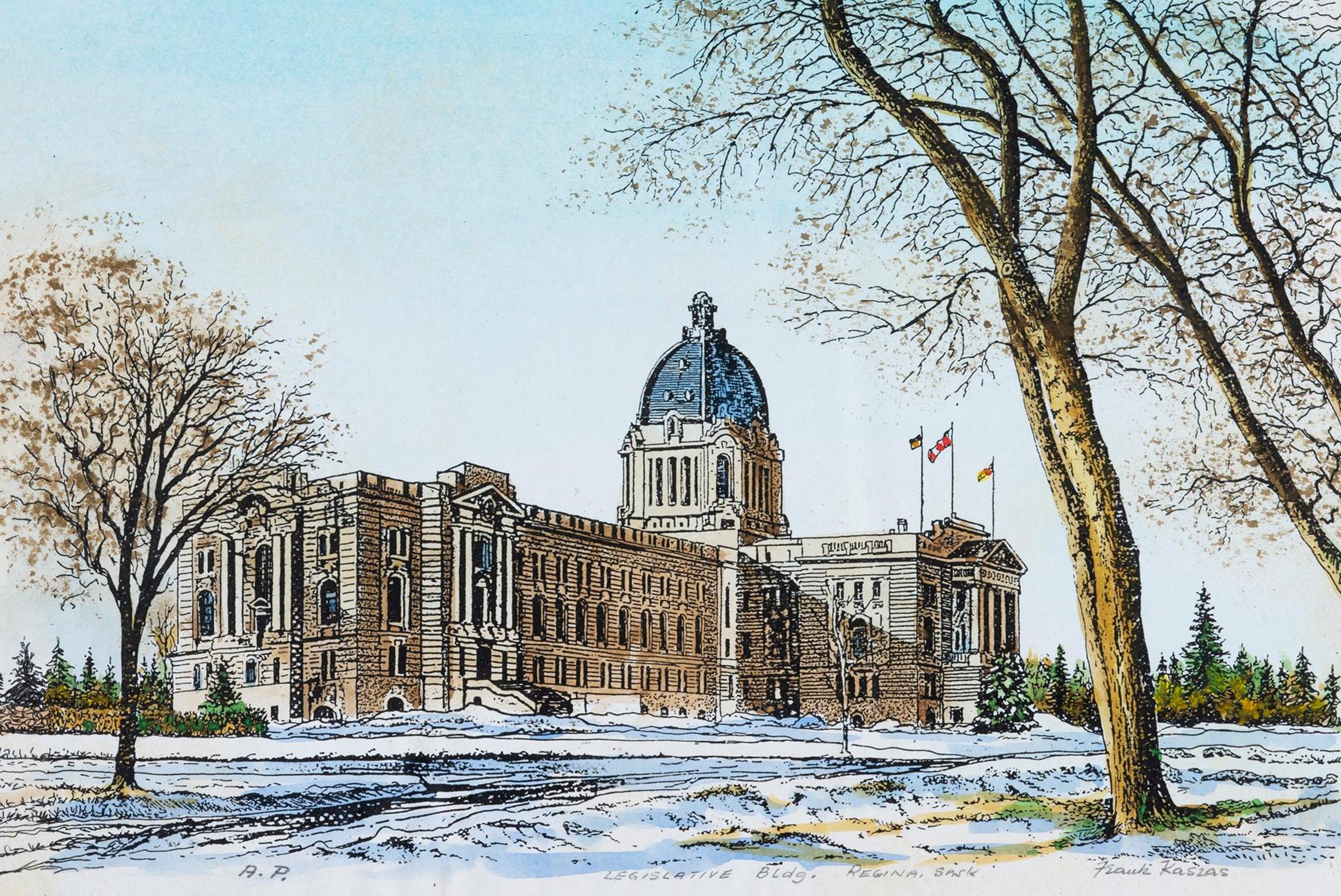 Frank Kaszas (1918-2005) - Legislative Building, Regina Sask