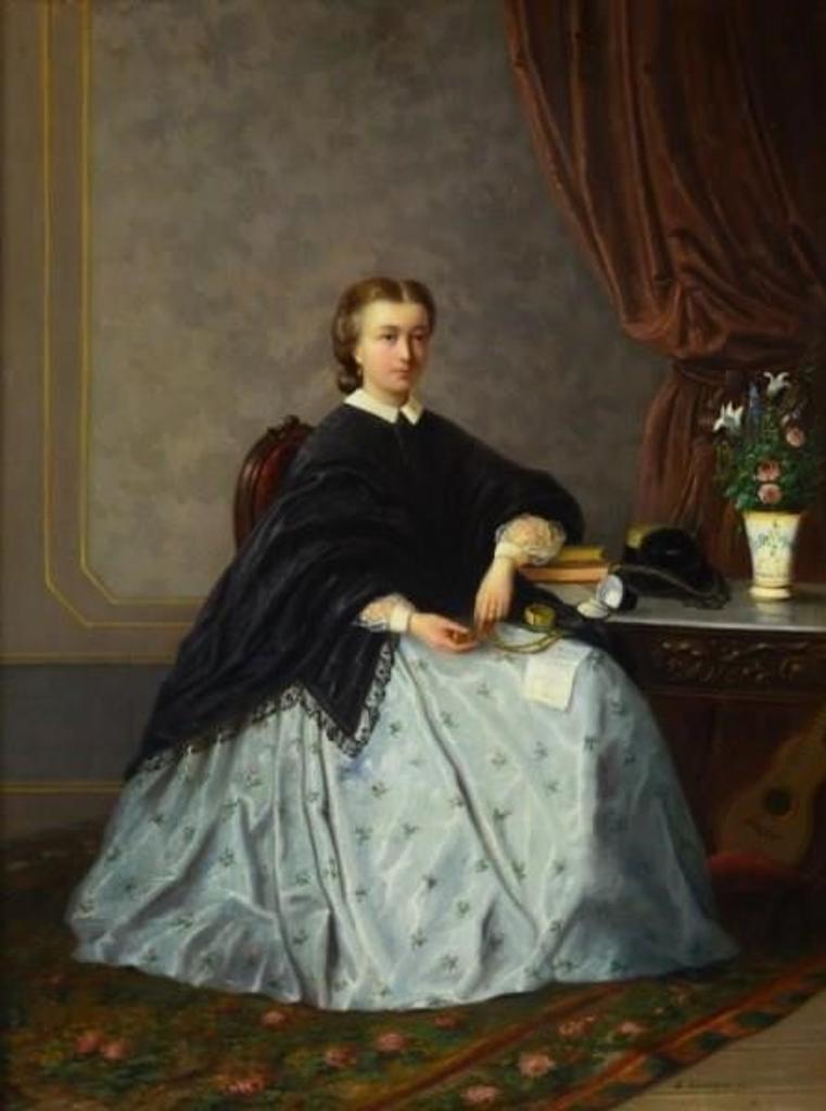 Auguste Coomans (1855-1896) - PORTRAIT OF THE PRINCESS OF WALES