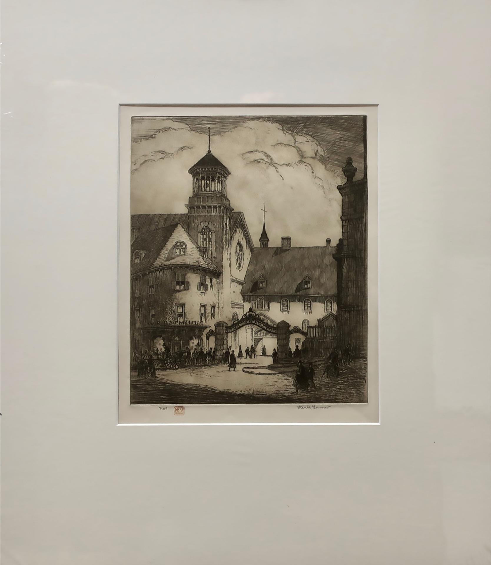 Stanley Francis Turner (1883-1953) - Untitled (Courtyard)