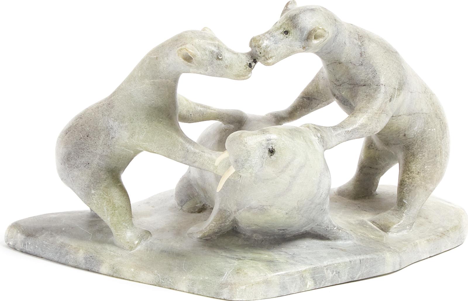 Manno (1923-1973) - Bears Fighting Over Walrus