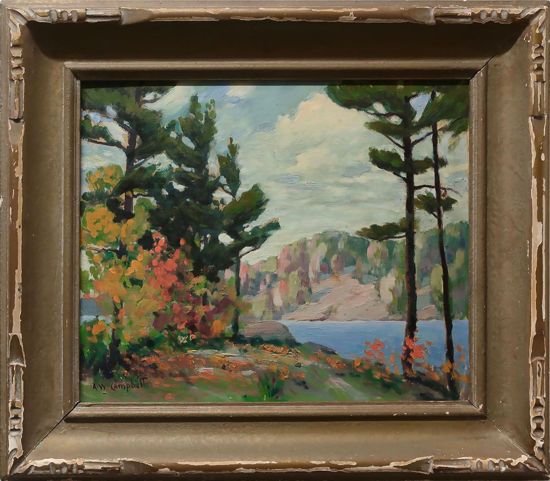 Alfred William Campbell (1875) - Pines And Maples, Khashe Lake