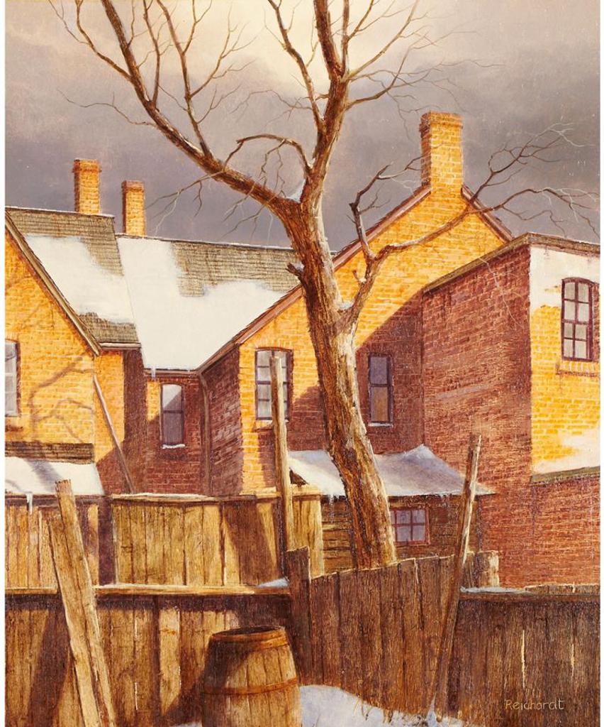 Rudi Reichardt (1929) - Backyard On A Winter Day