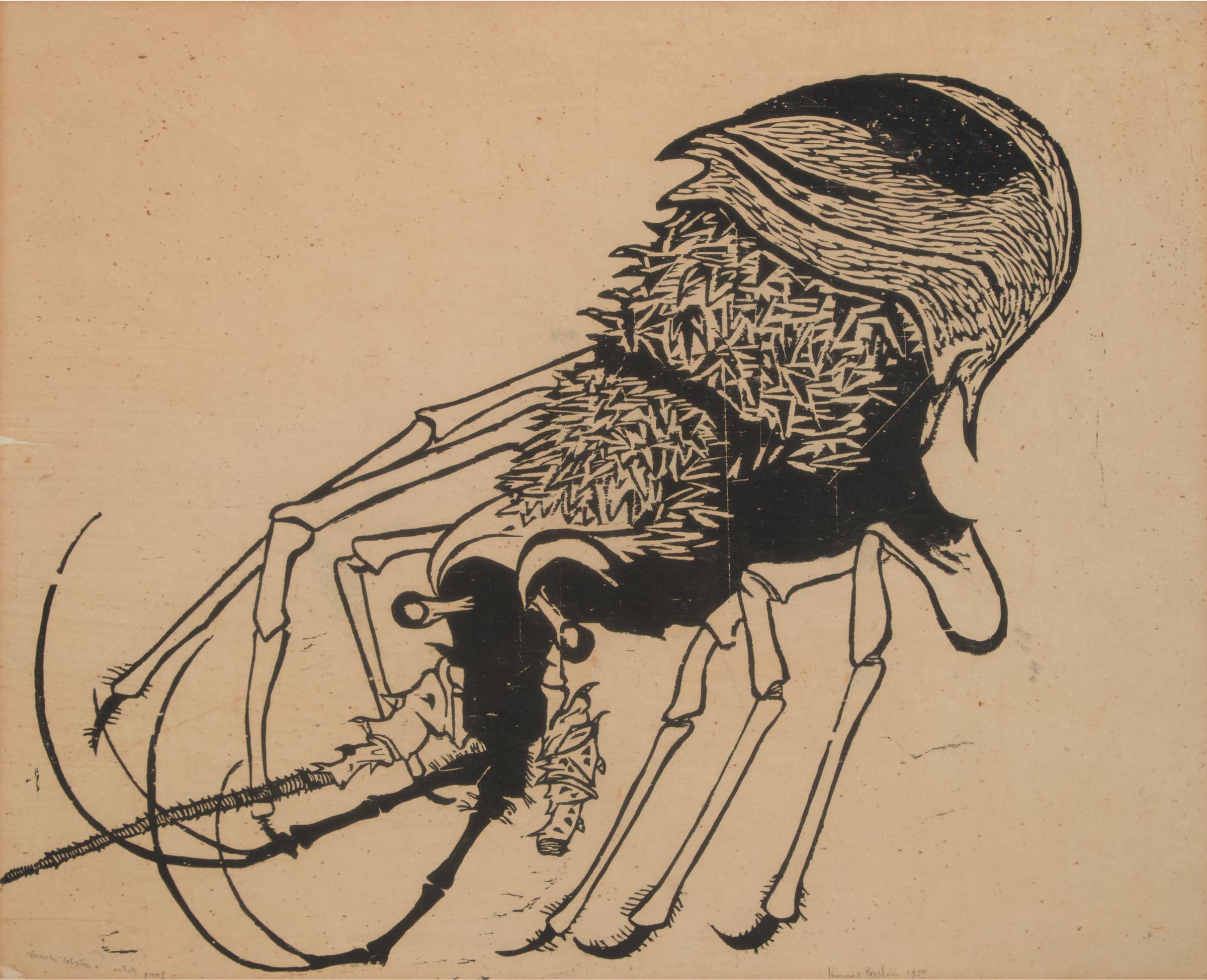 Leonard Baskin (1922-2000) - French Lobster, 1950