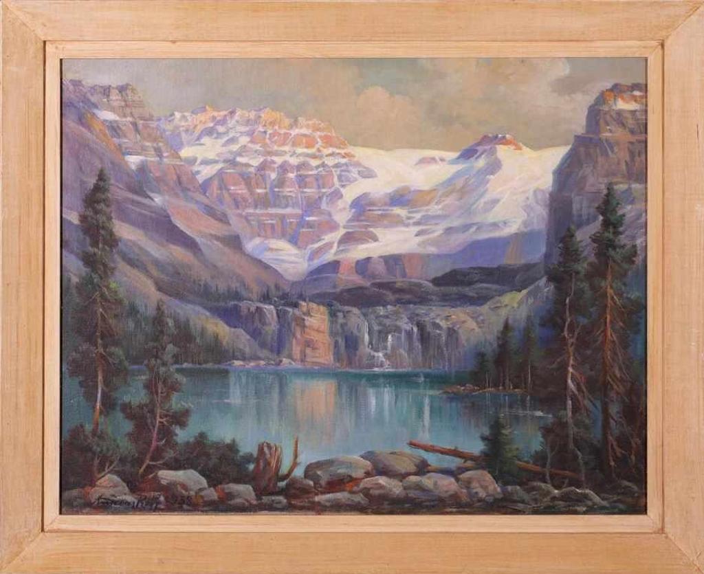 Andreas Roth (1872-1949) - Lake Louise Alberta, Canadian Rockies; 1938