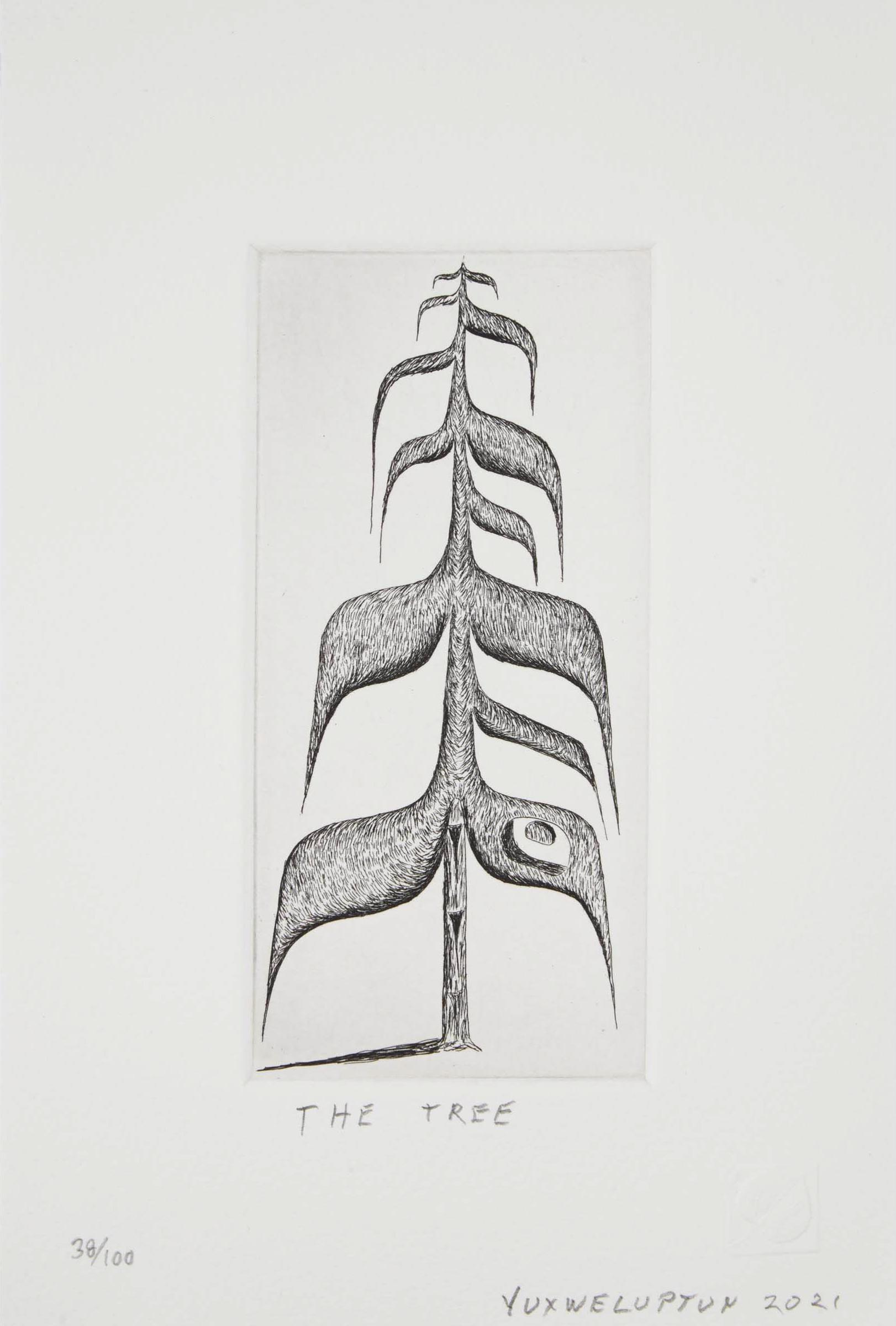 Lawrence Paul Yuxweluptun (1957) - THE TREE, 2021