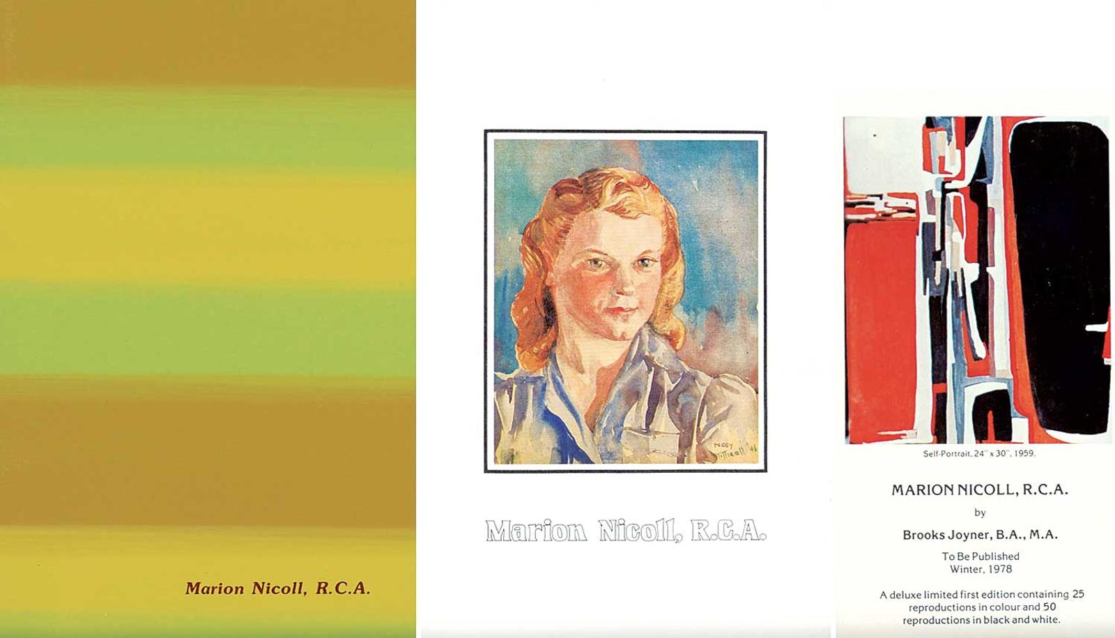 Marion Florence S. MacKay Nicoll (1909-1985) - Three Marion Nicoll Catalogues/Pamphlet