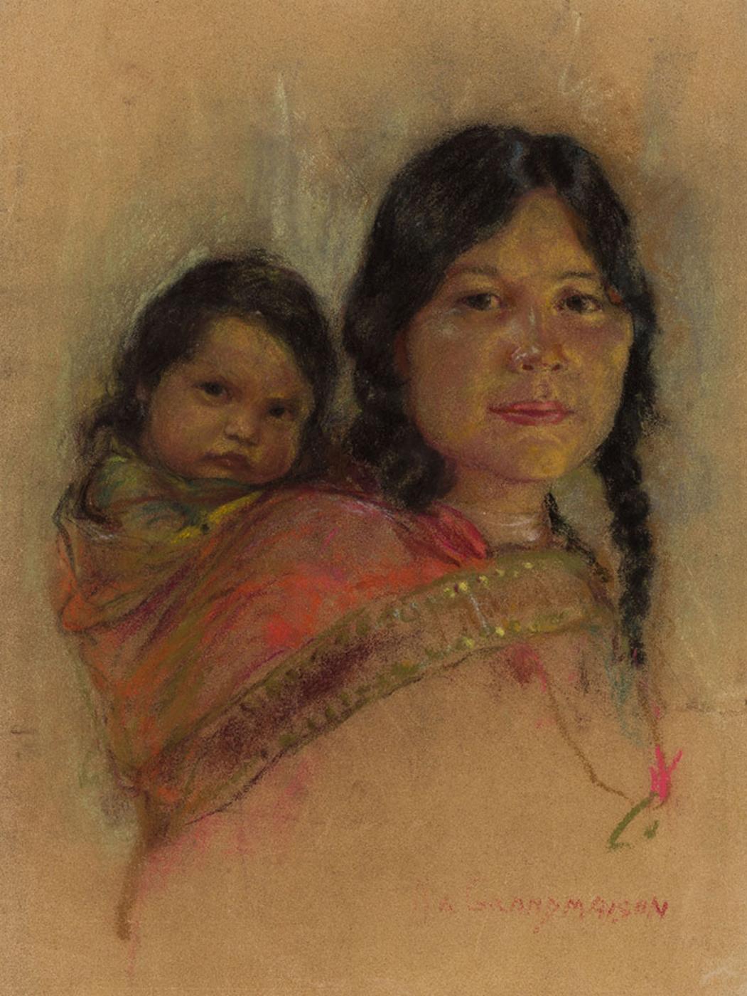 Nicholas (Nickola) de Grandmaison (1892-1978) - Mother & Papoose