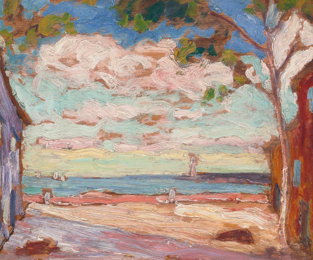 Arthur Lismer (1885-1969) - Sunset At Halifax Harbour