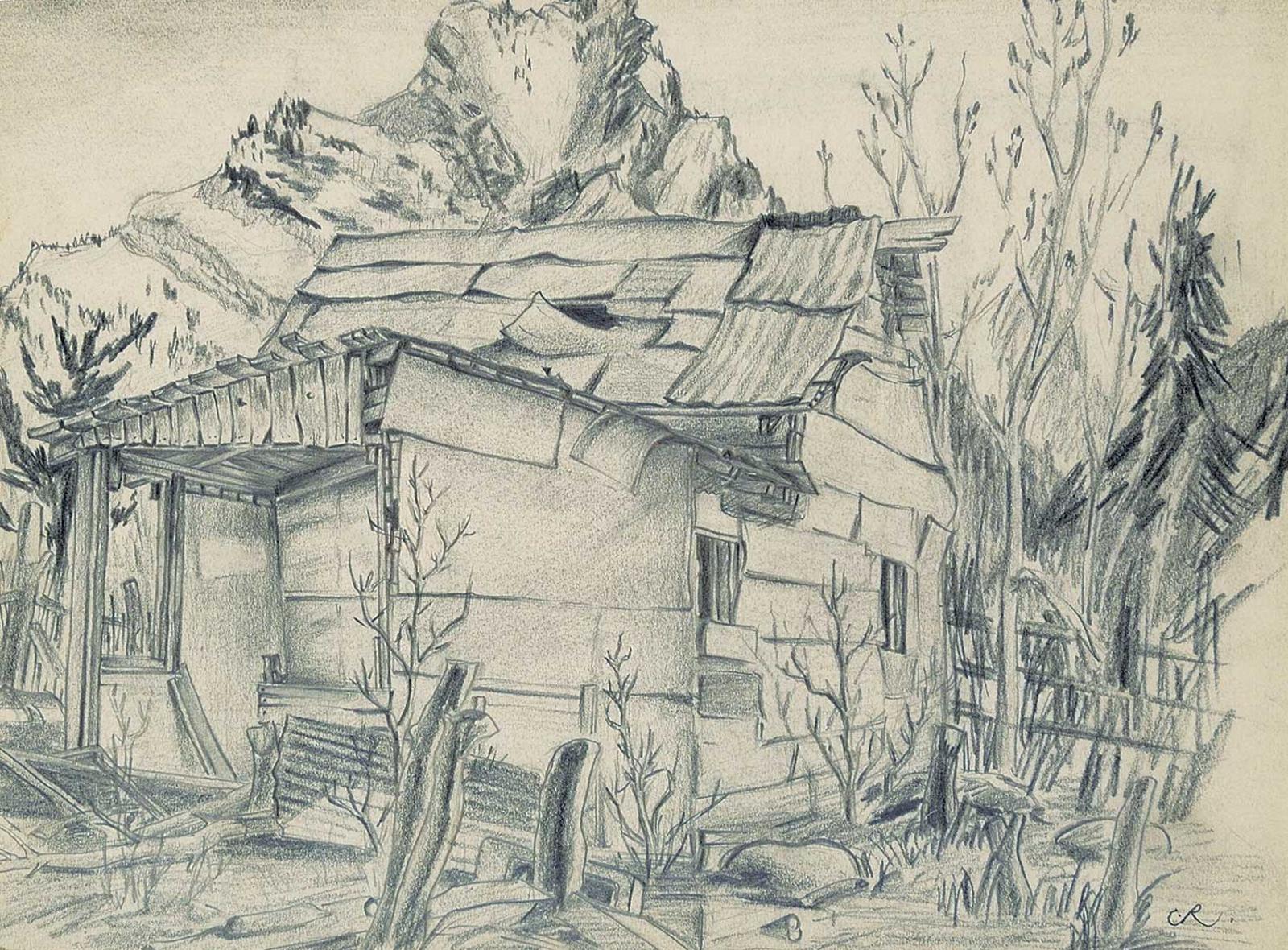 Clifford Foard Cliff Robinson (1916-1992) - Untitled - The Old House in the Mountains