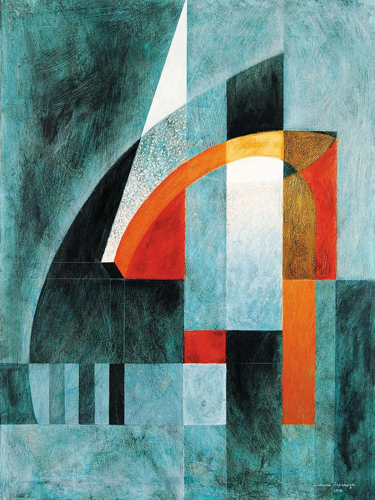 Susana Espinoza (1954) - Turquoise Composition