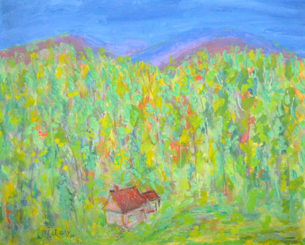 Nathan Letovsky (1925-2014) - Cabin in Back Woods - Ste Faustin - Laurentians P.Q