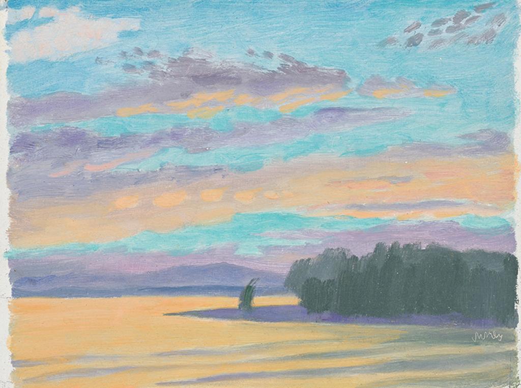 Phillip Henry Howard Surrey (1910-1990) - Coucher de soleil, Île Bizard, été 1966