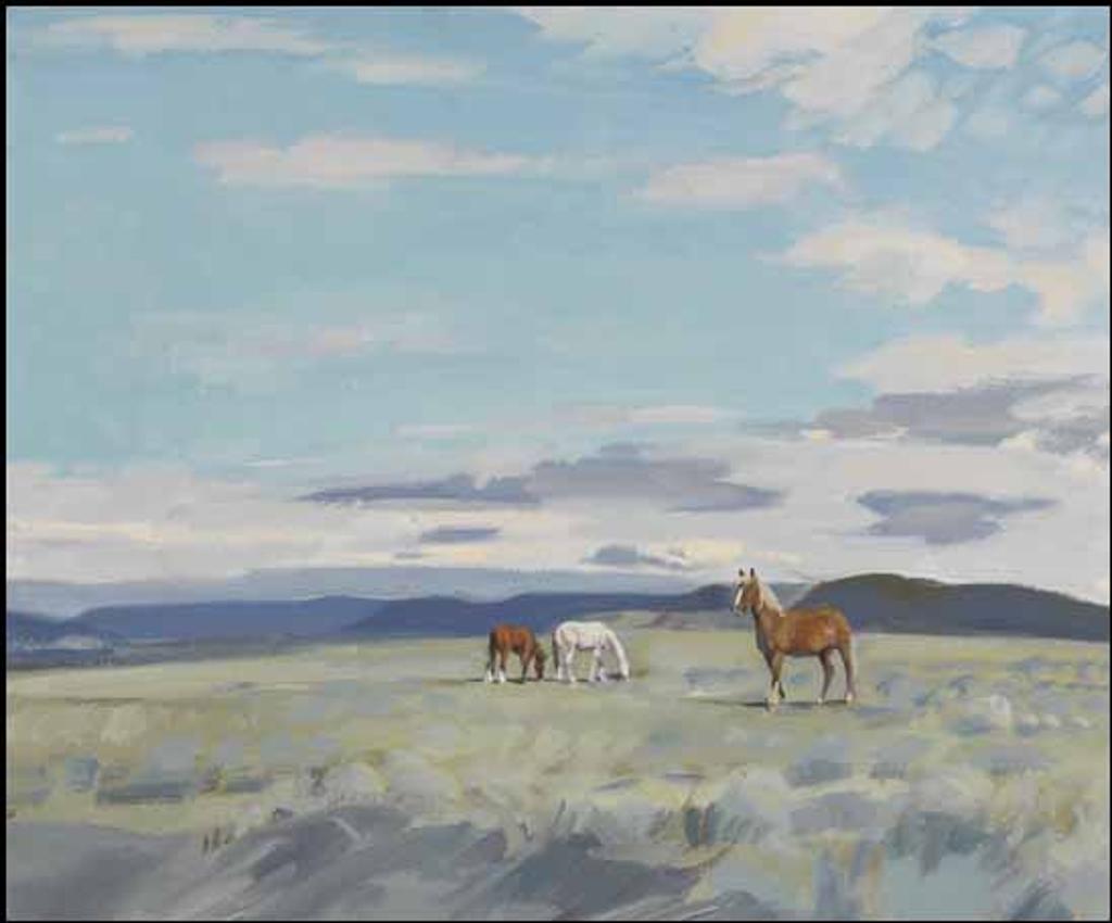 Peter Maxwell Ewart (1918-2001) - Horses Grazing - West of Kamloops