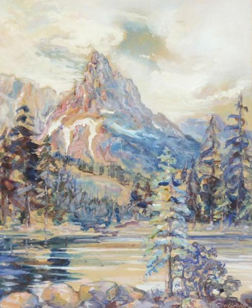 George Blair Brown (1878-1965) - Cathedral Mountain