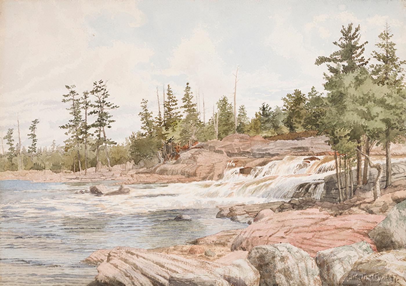 Emma May Martin (1865-1957) - Rapids