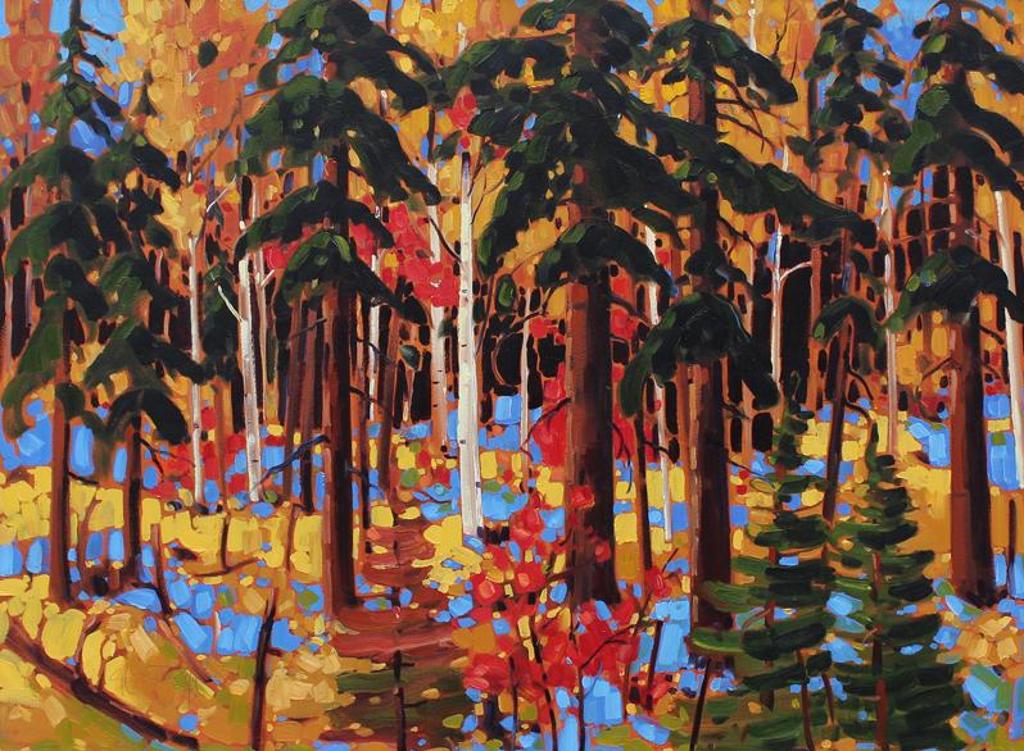 Rod Charlesworth (1955) - Warm Autumn Shadows, Laurentian Woods