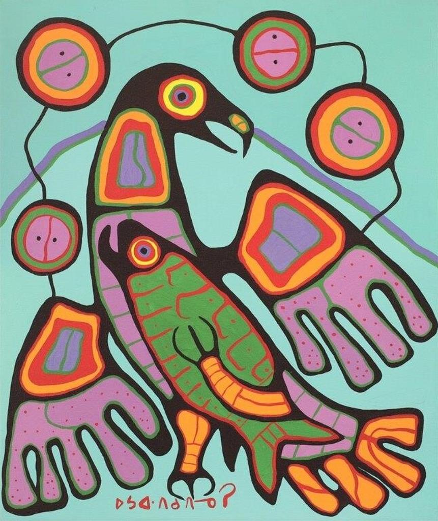 Norval H. Morrisseau (1931-2007) - The Great Eagle; 1987/88; ed. #12/199