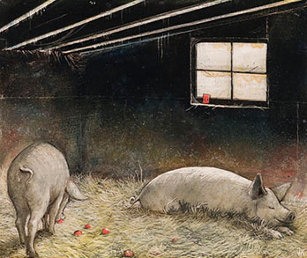 William Kurelek (1927-1977) - A Pig's Life