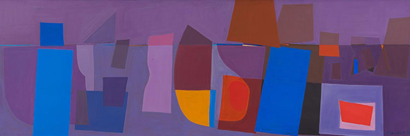 Jack Leaonard Shadbolt (1909-1998) - The Harbor at Dusk