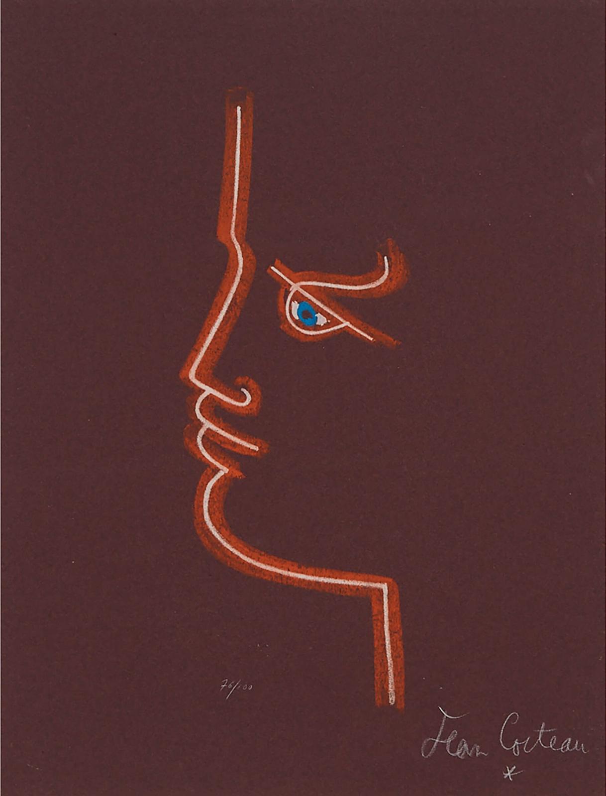Jean Cocteau (1889-1963) - Le Trait De Feu (Line Of Fire), 1958