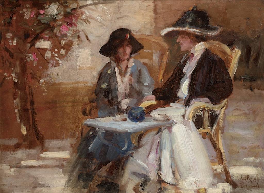 John Wentworth Russell (1879-1959) - Café, Berneval
