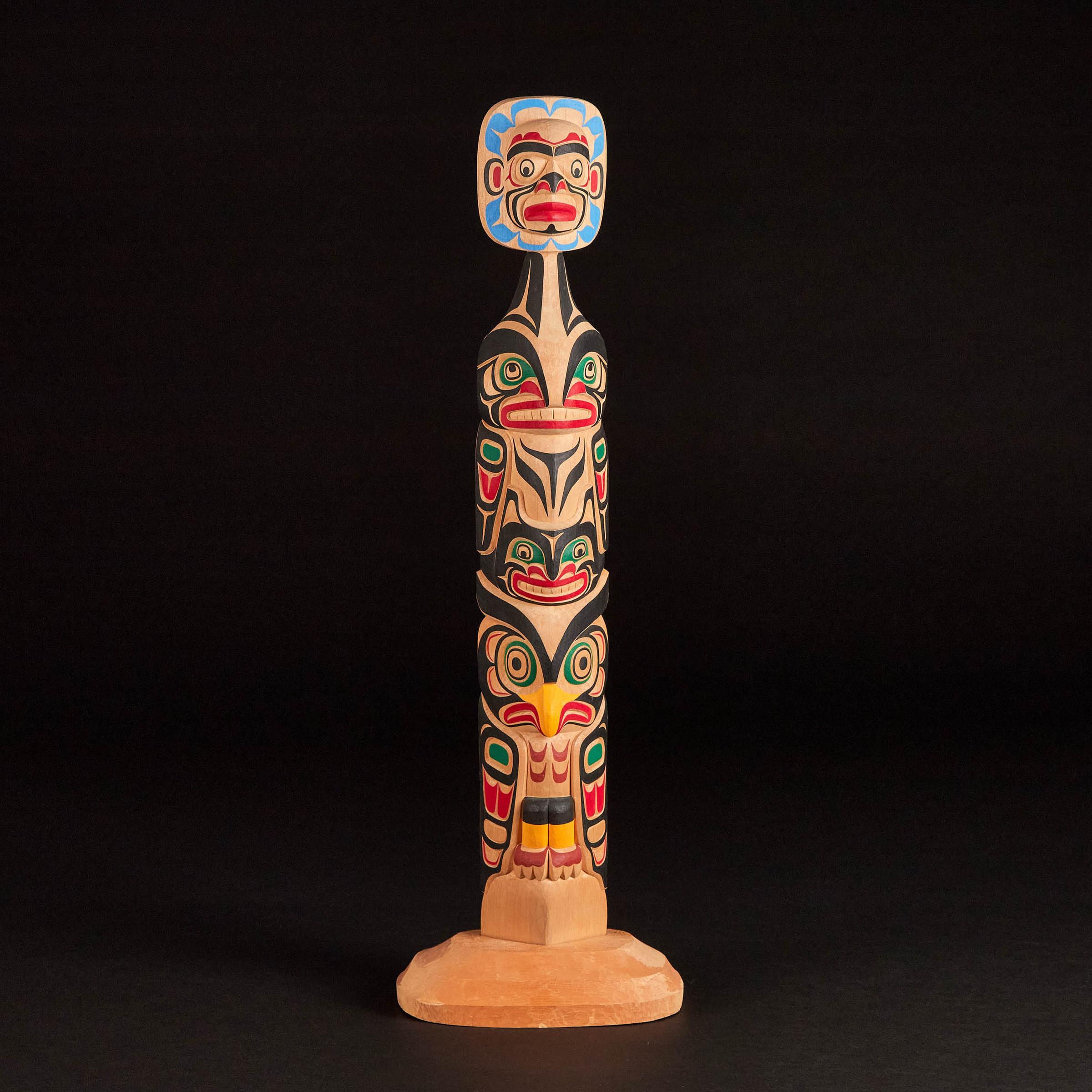 Tony Hunt Jr. (1962-2017) - Model Totem Pole