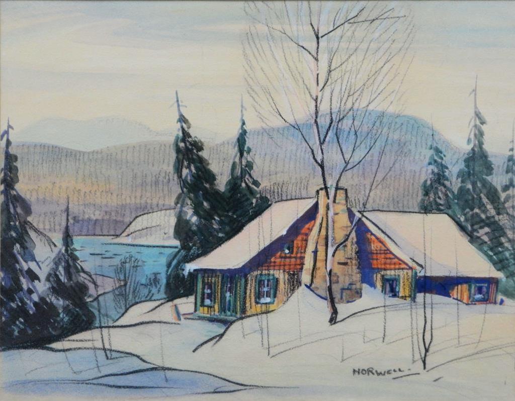 Graham Norble Norwell (1901-1967) - Winter Cabin