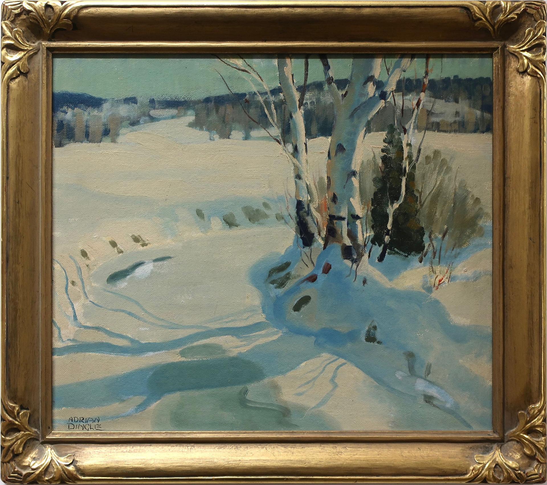 John Adrian Darley Dingle (1911-1974) - Snow Shadows (Painted On A Day In March With The Tinge Of Spring In The Air - Near Oakville, Ont.)