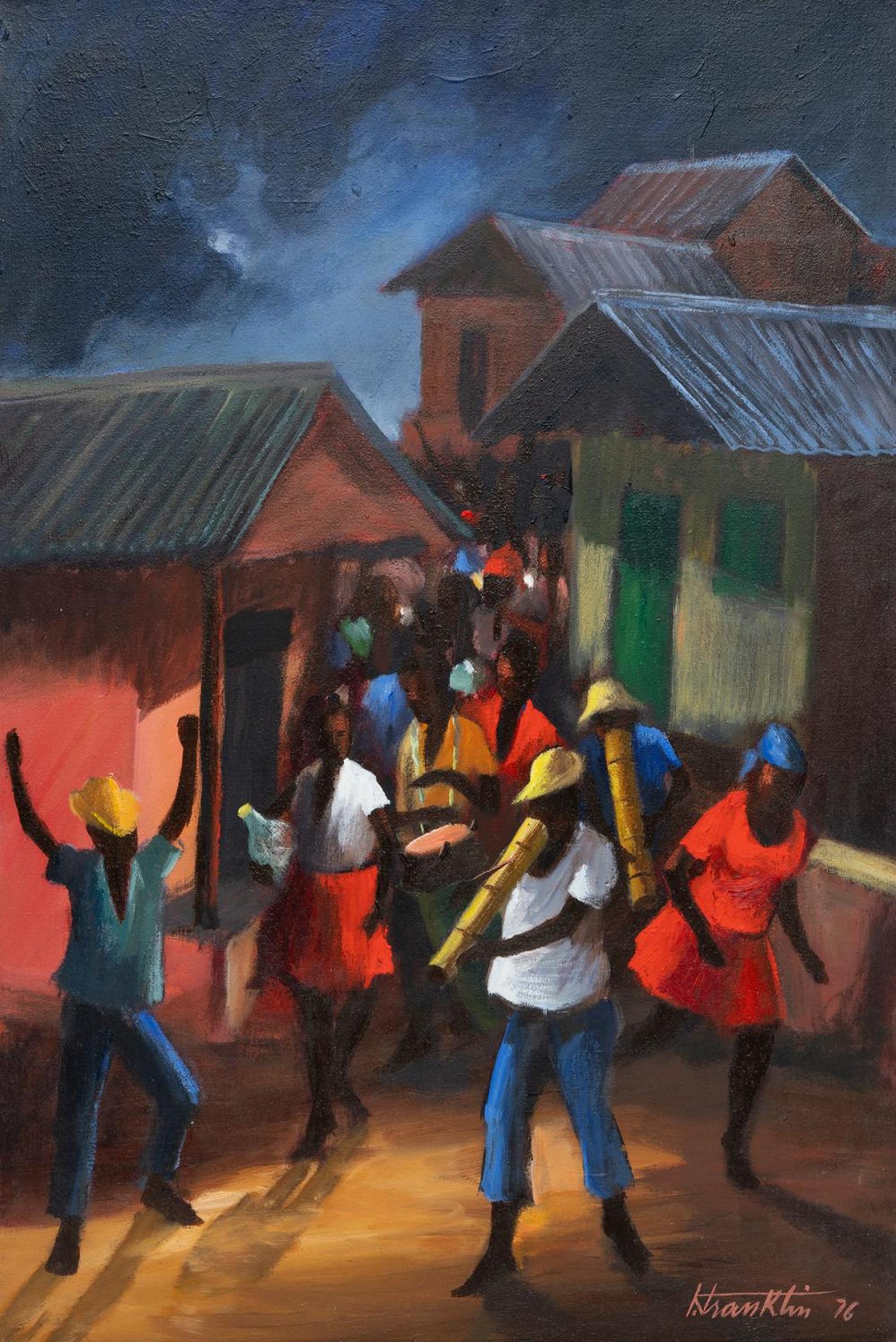 Kensel Franklin (1945-1978) - Procession Spilling into the Square