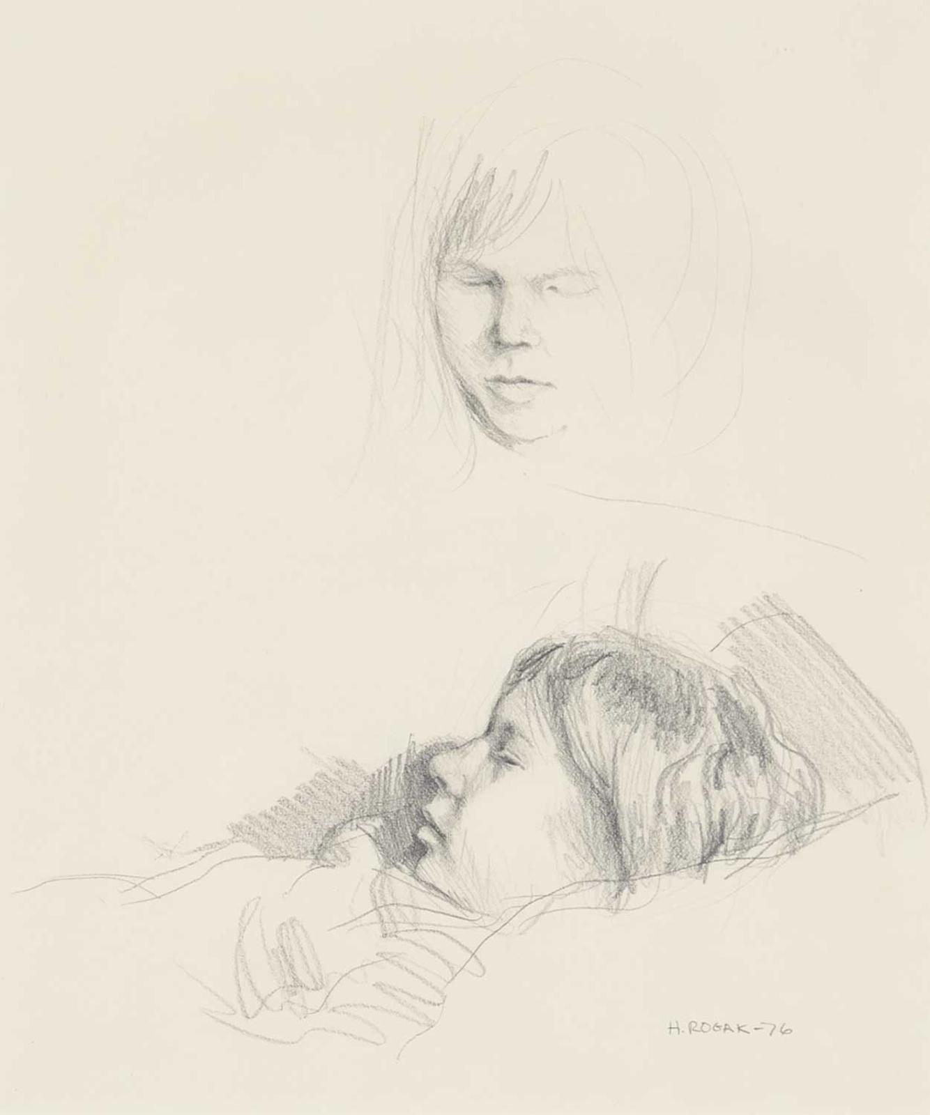Helen Rogak (1937) - Untitled - Mother and Sleeping Child