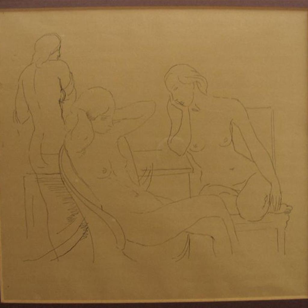 E. Eric Goldberg (1890-1969) - Three Nudes; Two Nudes; Three Nudes
