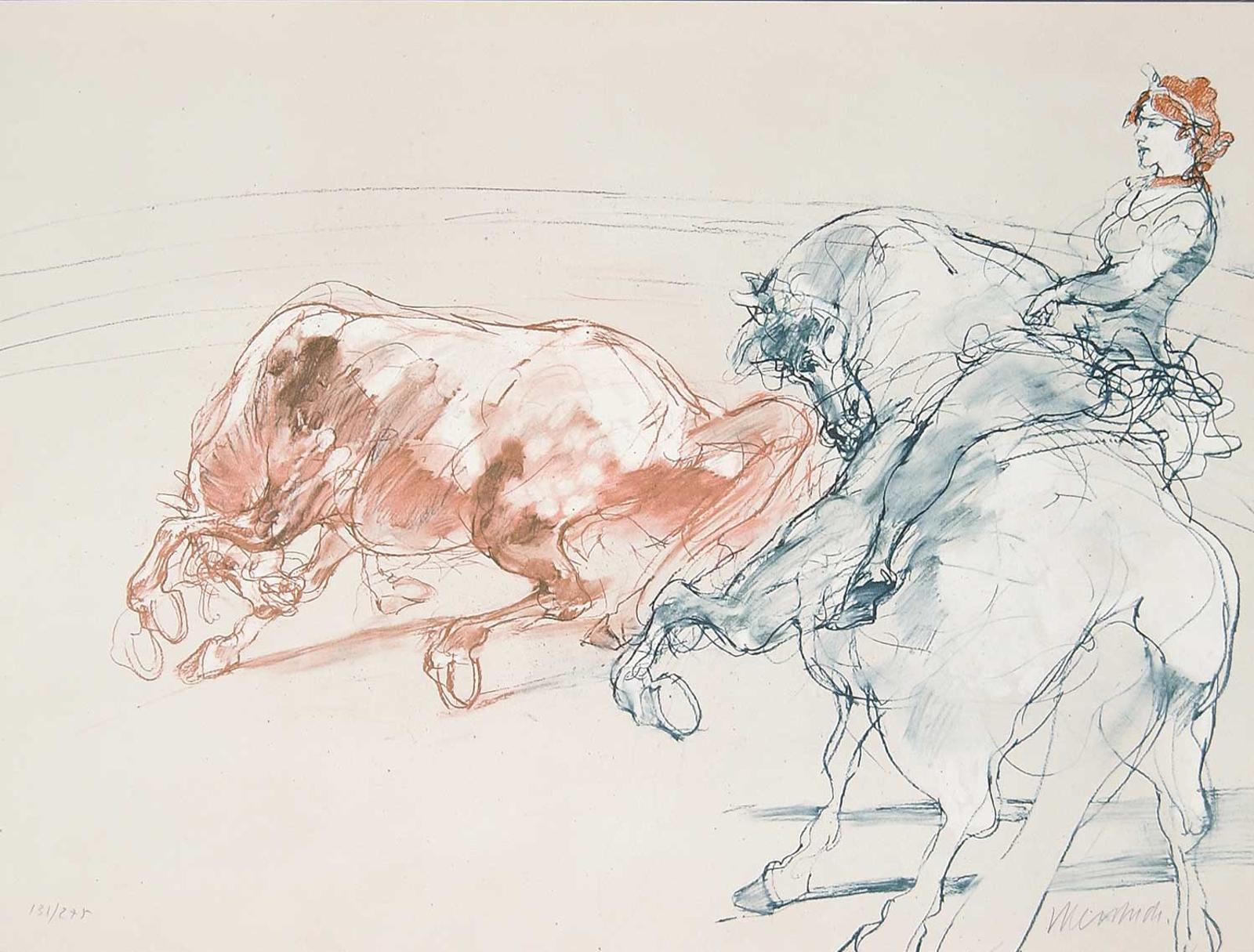 Claude Weisbuch (1927-2014) - Untitled - Two Horses and a Madam  #131/275