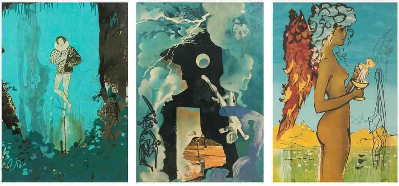 Salvador Dalí (1904-1989) - Set of 3 color lithographs comprising the 
