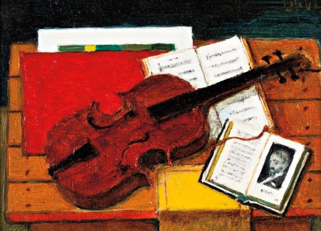 Pierre Lefebvre (1954) - Still Life with Violin
