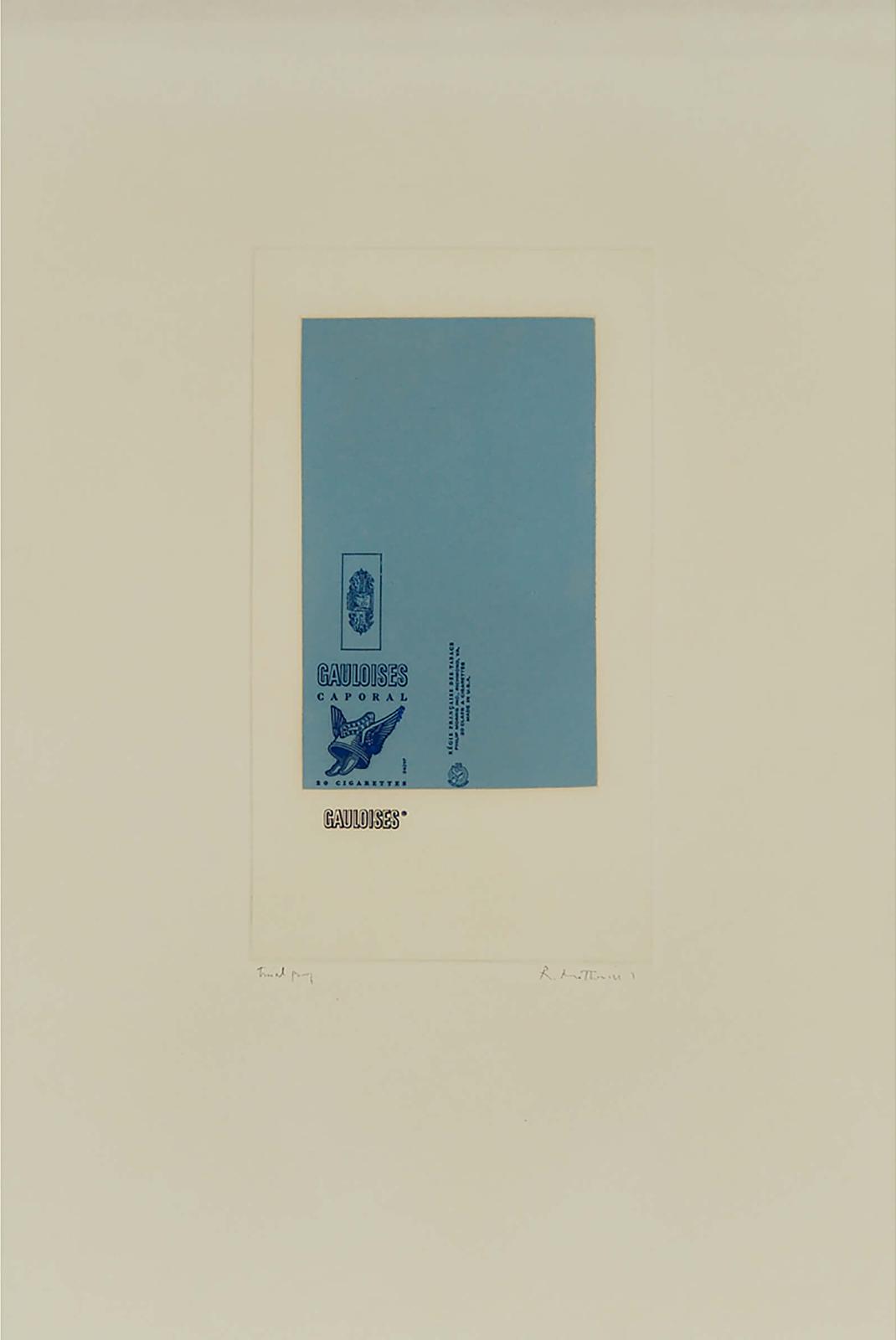 Robert Motherwell (1915-1991) - Gauloises Bleues (White), 1970 [belknap, 37]