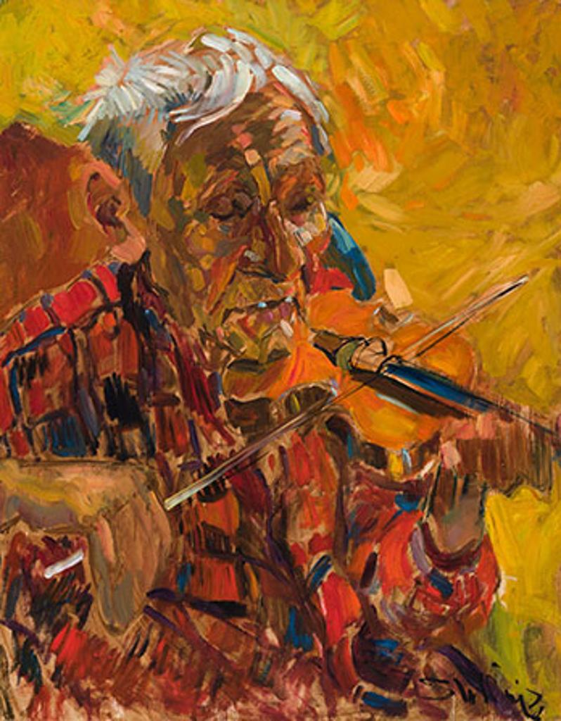 Arthur Shilling (1941-1986) - Mike Playing the Violin