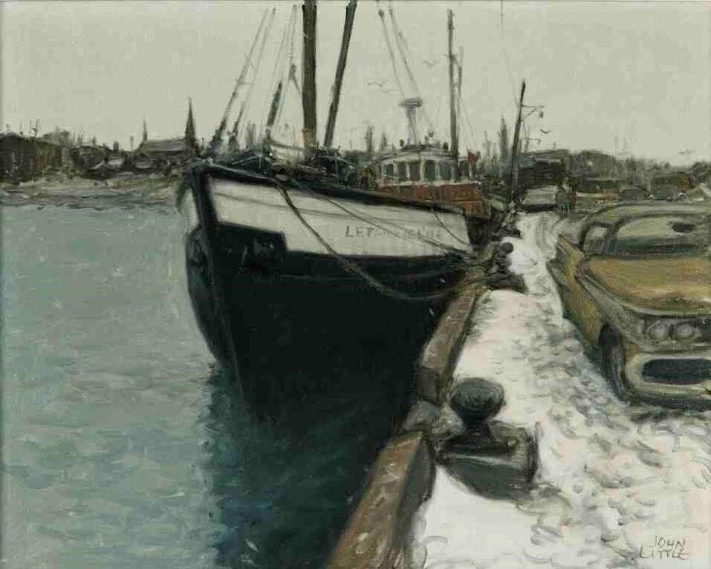 John Geoffrey Caruthers Little (1928-1984) - L'etoile de L'ile (Le mai arrive avec un chute de neige, St. Jean Port Joli, PQ) (1974)