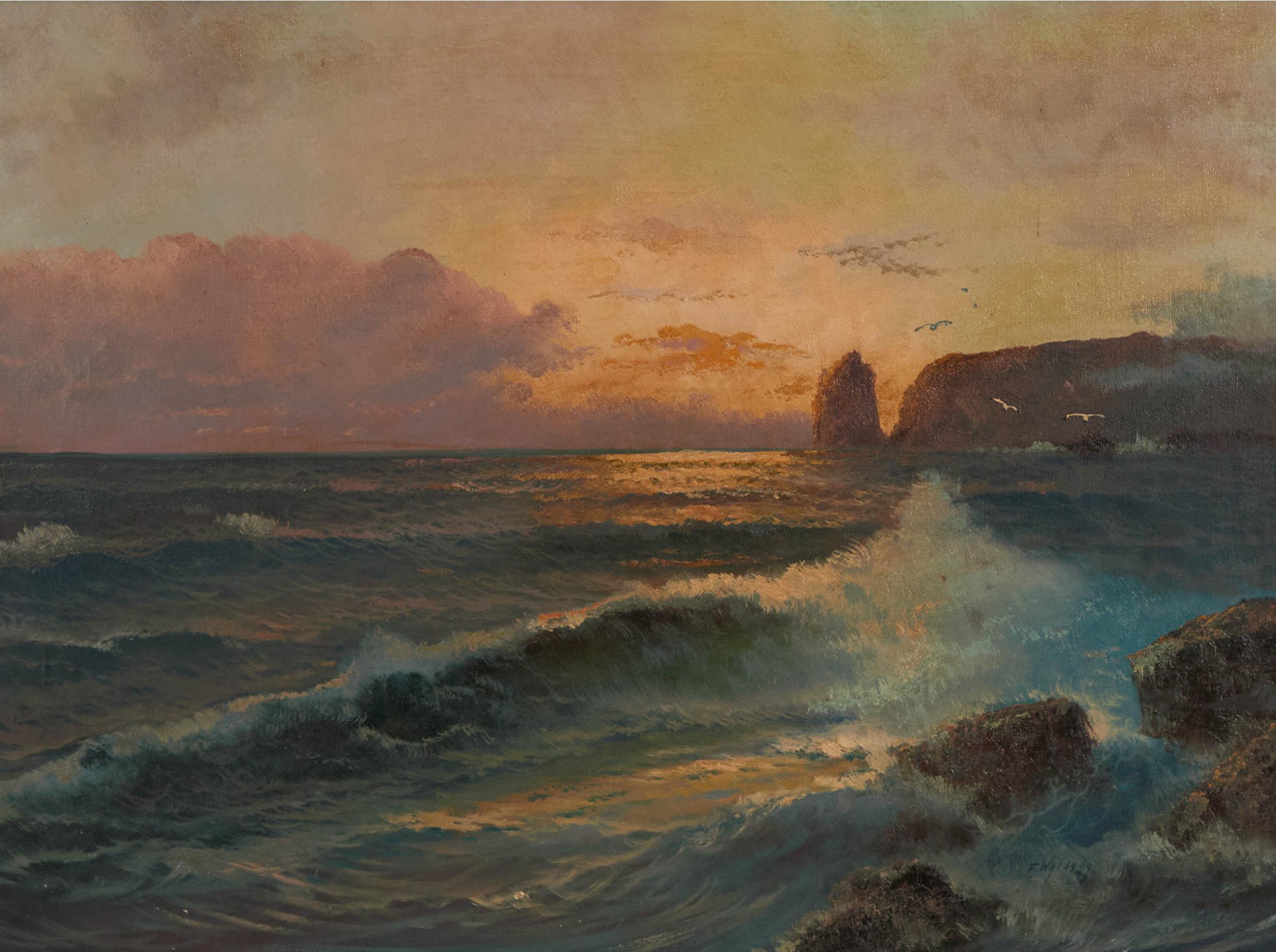 Franz Waldegg (1899-1966) - Untitled (Coastal Sunset)