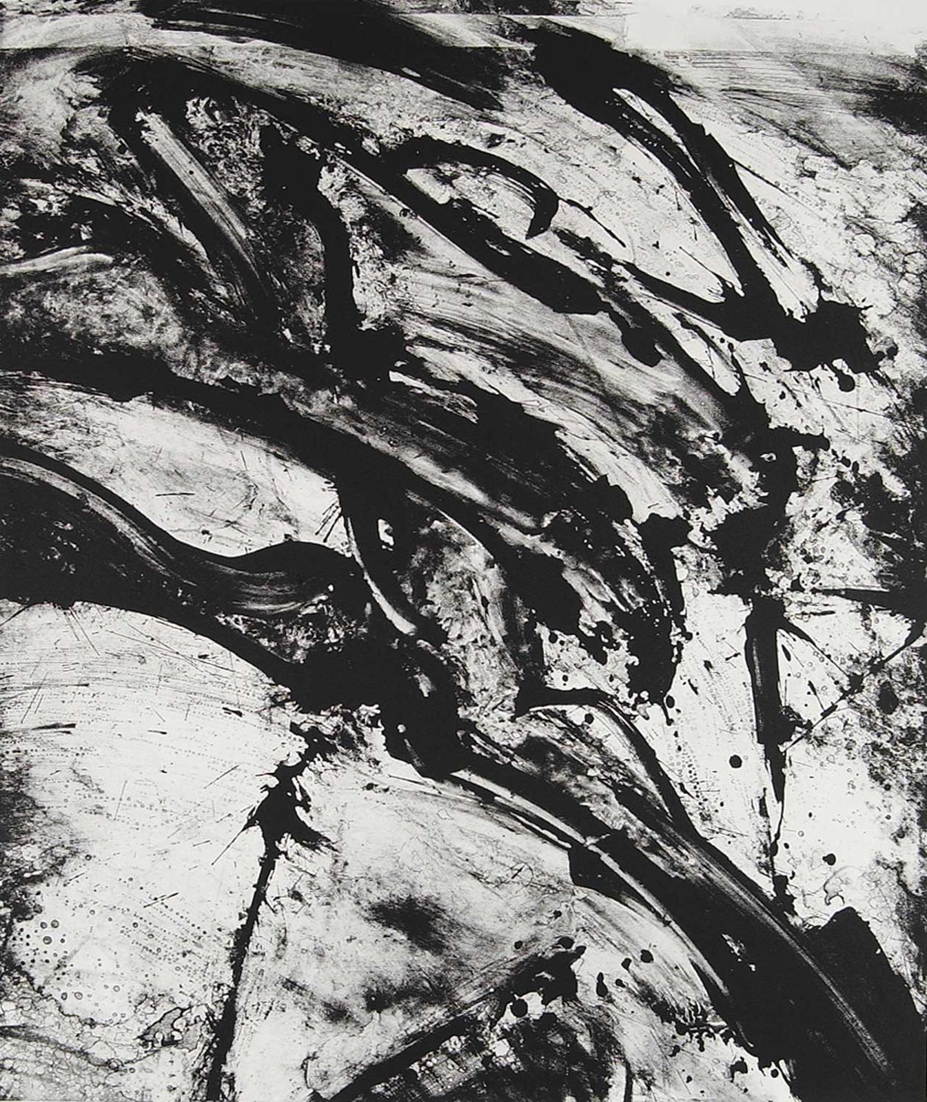 John Graham Coughtry (1931-1999) - Untitled - Black and White Abstraction III #26/28