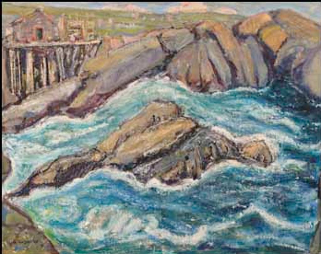 Arthur Lismer (1885-1969) - Tide Running, Newfoundland; Darryl's Hole