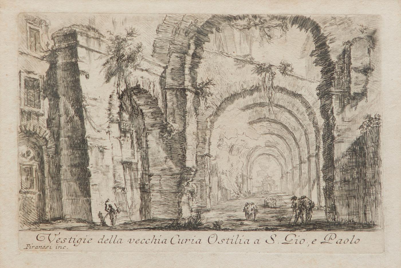 Giovanni Battista Piranesi (1720-1778) - Vestigie della vecchia Curia Ostilia a S. Gio. e Paolo, n.d.