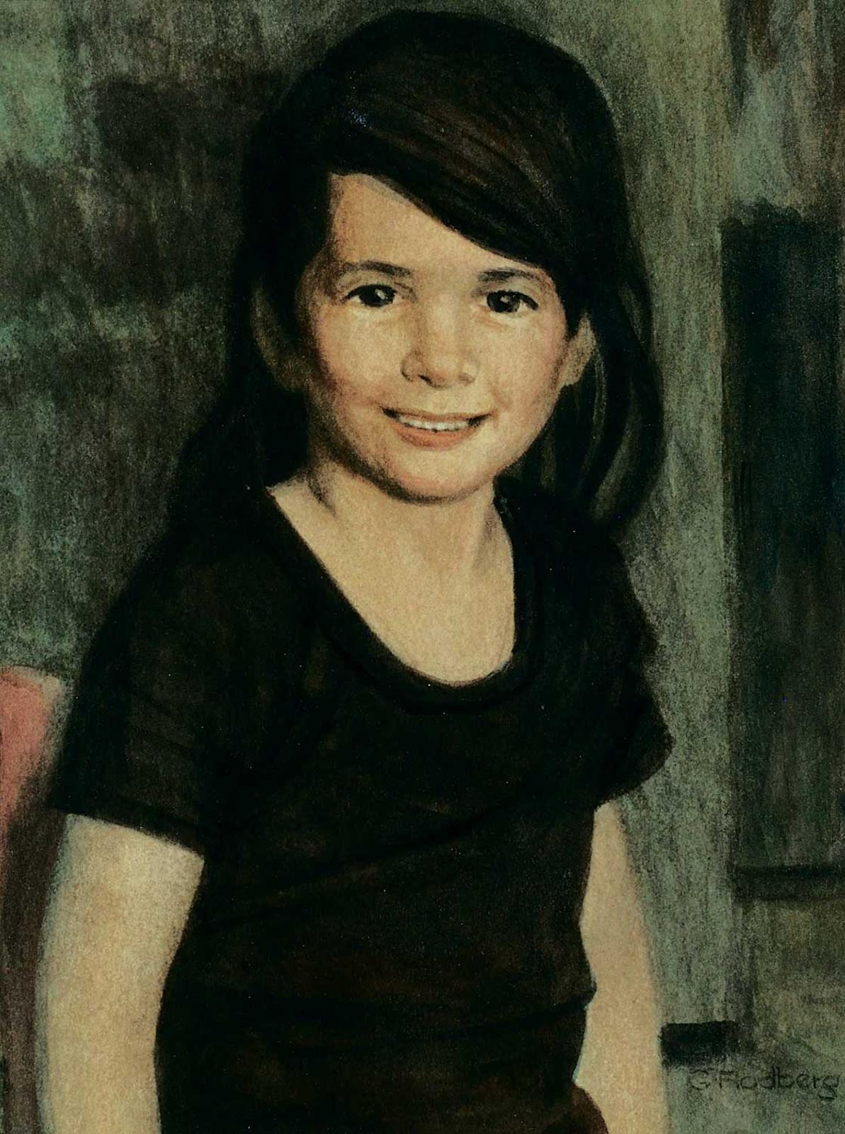 Gilbert A. Flodberg (1938) - Untitled - Portrait of Annie