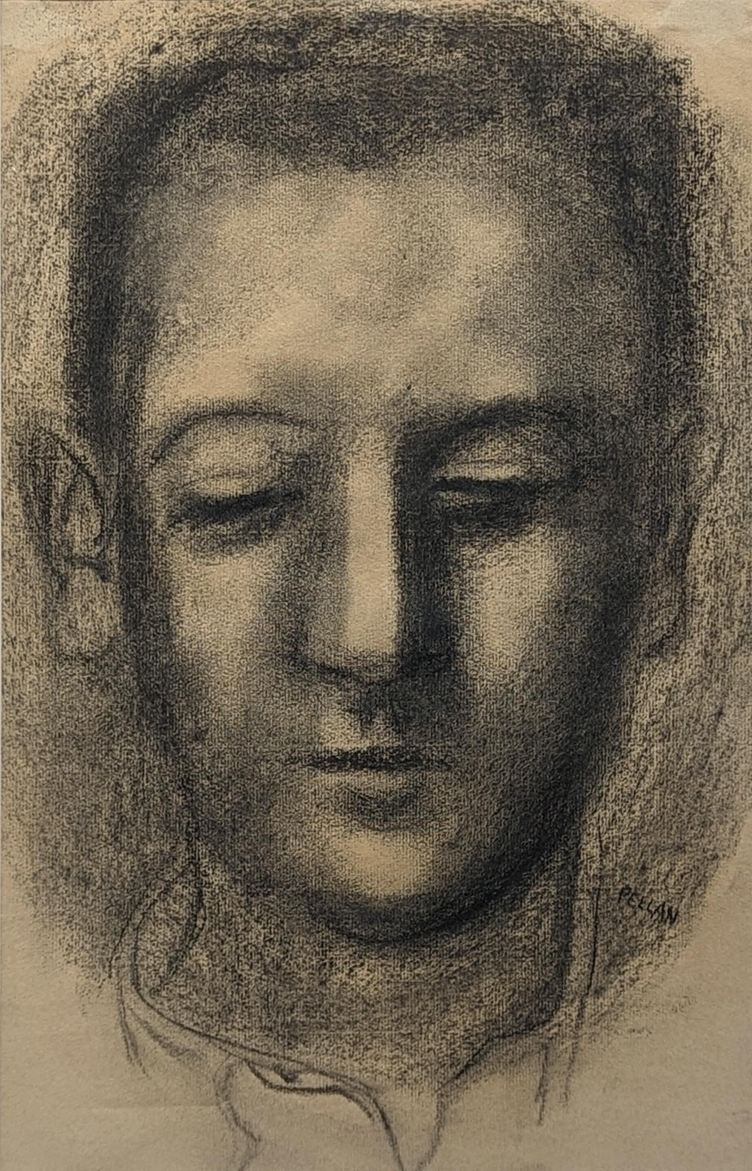 Alfred Pellan (1906-1988) - Tête d'homme (Cinquante dessins d'Alfred Pellan), c. 1945